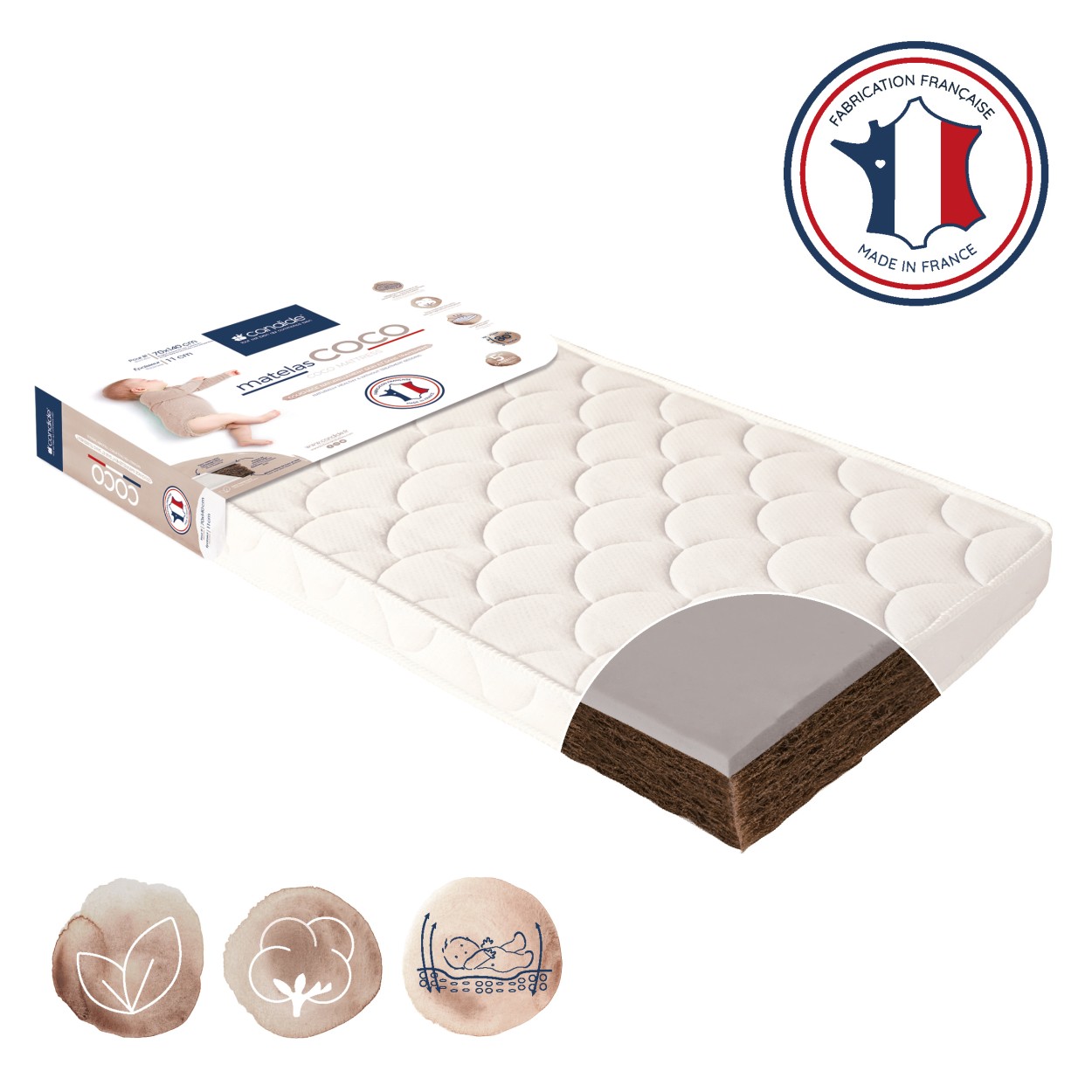 Candide - Coco Mattress for Bed 70x140cm