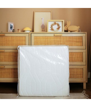 Zen 2-part folding baby mattress with removable cover 60x120cm