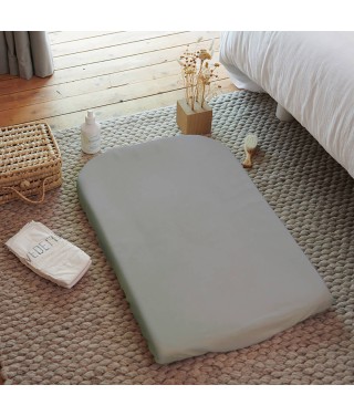 Lot de 2 housses de matelas à langer gris foncé