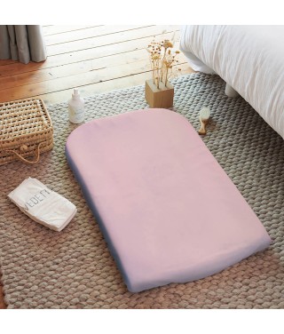 Housse de matelas à langer vieux rose éponge  50x75cm