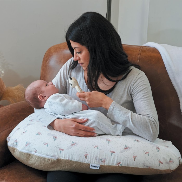 Coussin d'allaitement Tinéo éponge noisette