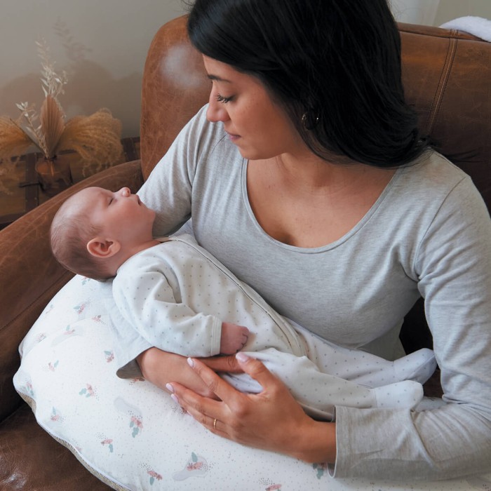 Coussin d'allaitement Tinéo éponge noisette