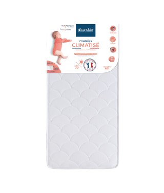 Matelas 70x140 cm pour lit bébé Climatisé - Face été/Face Hiver