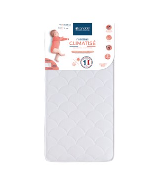 Matelas bébé 60x120cm Climatisé 2 faces