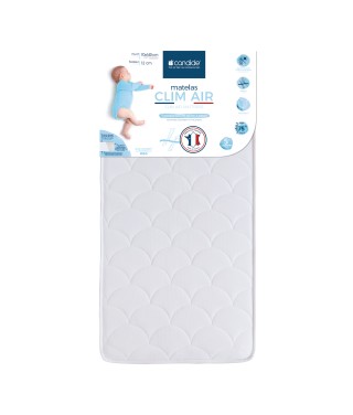 Matelas 70x140 cm pour lit bébé Clim air ventilé - Face été/Face Hiver