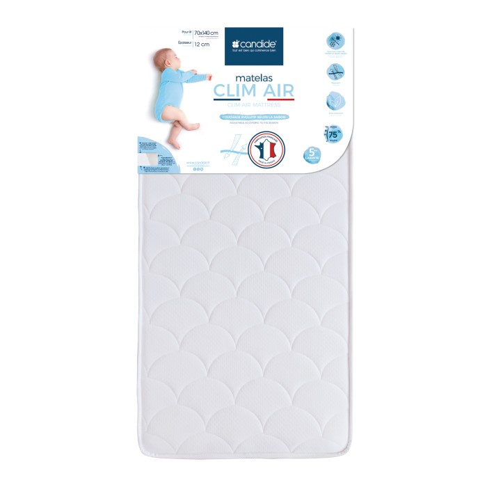 Matelas bébé clim air 70x140cm