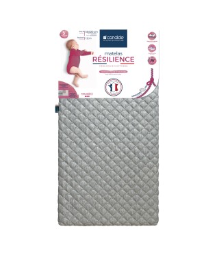 Matelas bébé 60x120cm Résilience déhoussable 360°