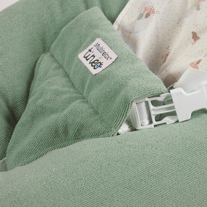 Coussin d'allaitement et de grossesse Tinéo 3en1 Multirelax éponge vert sauge