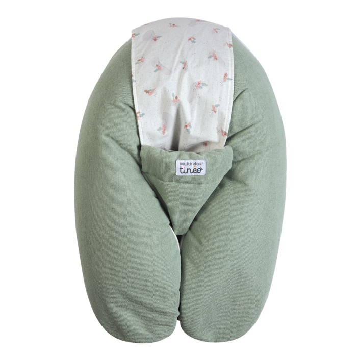 Coussin d'allaitement et de grossesse 3en1 Multirelax éponge vert sauge