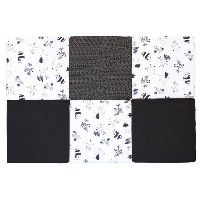 Tapis de jeu bébé XL Candide Black & White