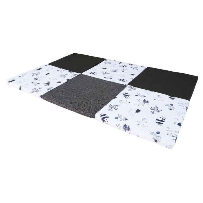 Tapis de jeu bébé XL Candide Black & White