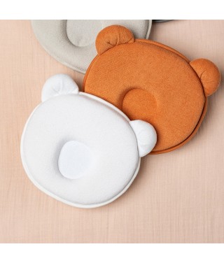 Coussin cale tête bébé P'tit Panda - Blanc