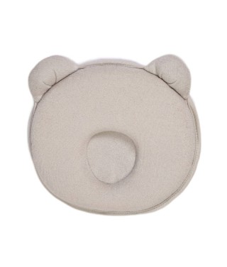 Coussin cale tête bébé Candide P'tit Panda - Gris