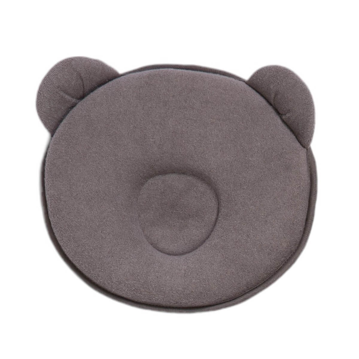 Coussin cale tête bébé P'tit Panda Candide - Gris foncé