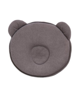 P'tit Panda Pillow 21x19cm Dark Grey