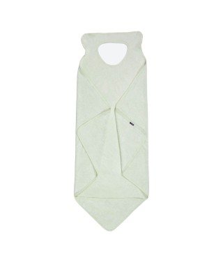 XXL Parent/Baby viscose bath cape apron - 100x100 cm - Green