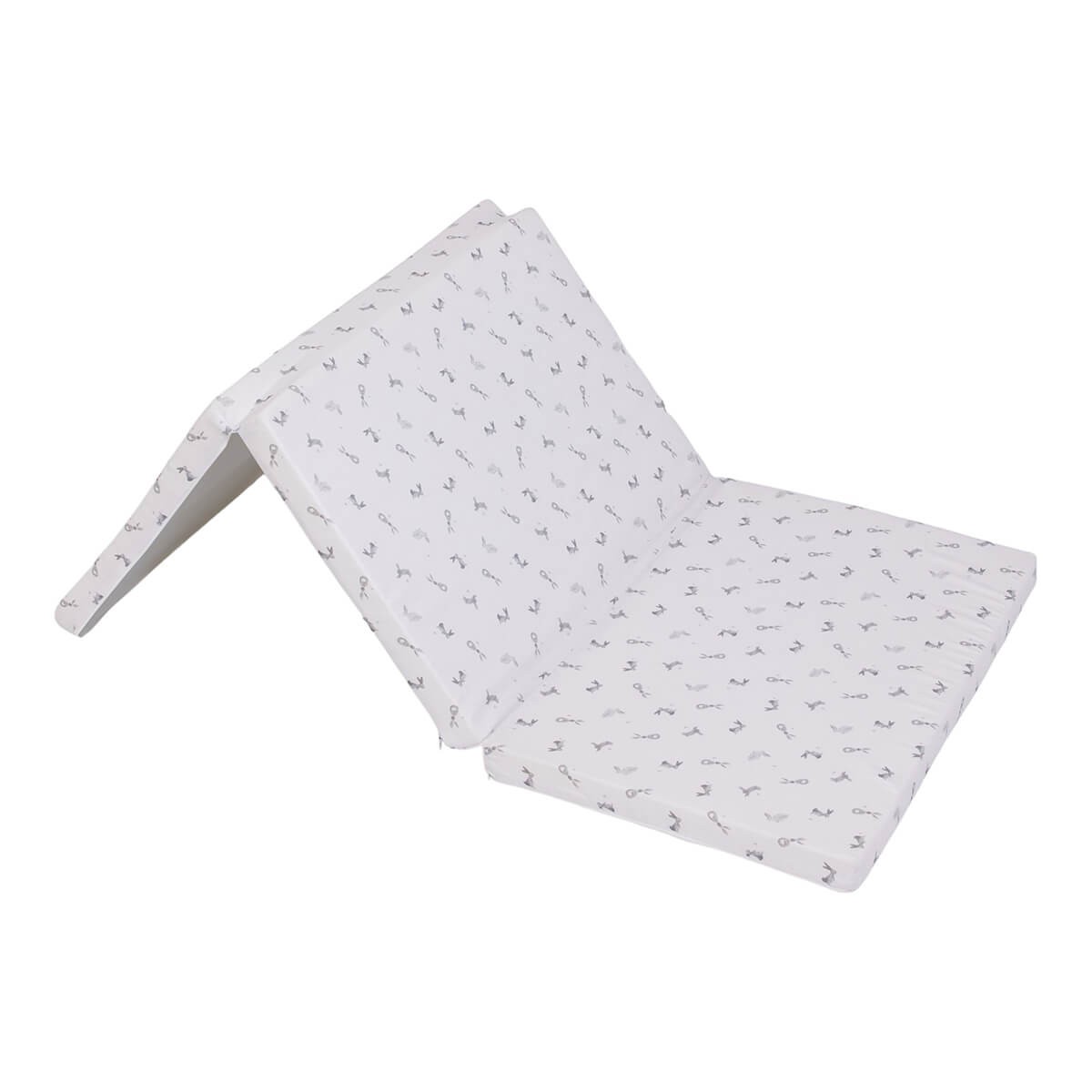 Matelas bébé Candide pliant 3 parties 60x120 cm - Lapins