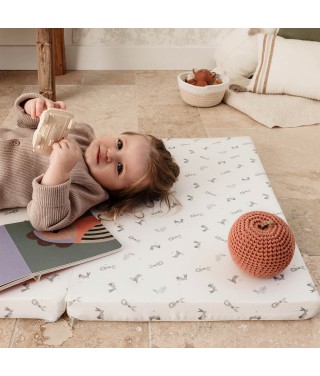 3-part folding baby mattress 60x120 cm - Rabbits