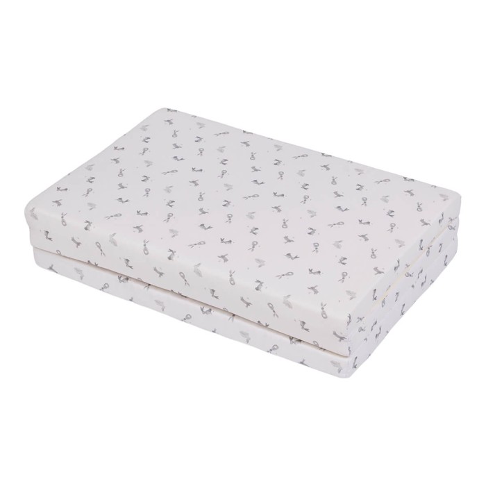 Matelas bébé Candide pliant 3 parties 60x120 cm - Lapins