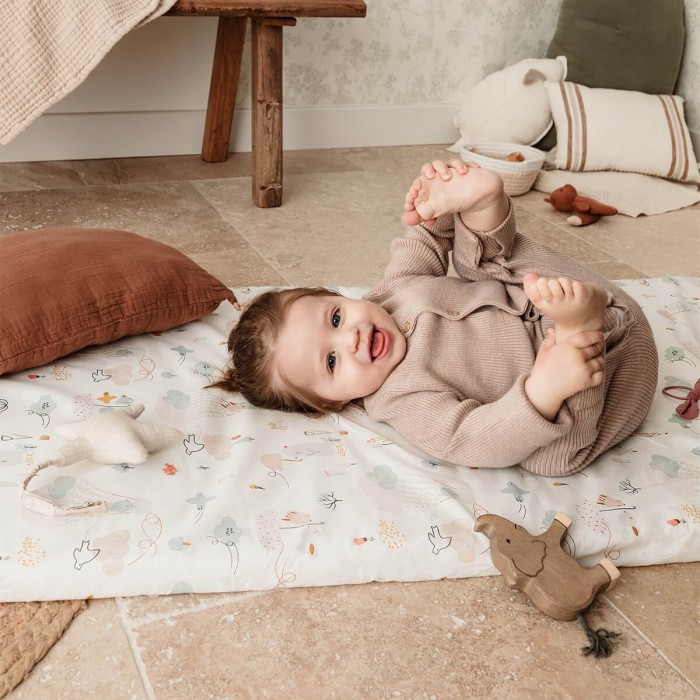 Matelas bébé de voyage roulé 60x120 cm Tinéo Balloons