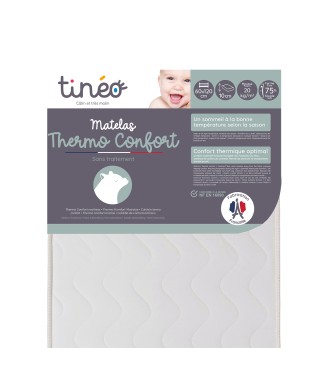 Matelas bébé 60x120cm Thermo Confort - Tinéo