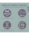 Matelas bébé 60x120cm Thermo Confort - Tinéo