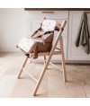 Rehausseur de chaise bébé Tinéo nomade - Rehausseur nomade en tissu Oursons Camel