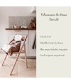 Rehausseur de chaise bébé Tinéo nomade - Rehausseur nomade en tissu Oursons Camel