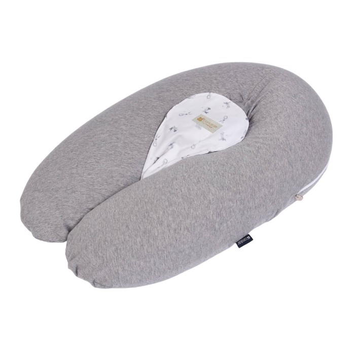 3in1 Multirelax heather grey Bunnies nursing and pregnancy cushion - Candide