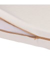 Baby mattress 60x120 cm organic cotton - 360° removable cover