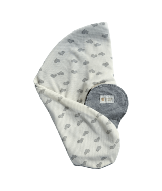 Multirelax® nursing and pregnancy cushion cover jersey hearts/grey - Candide