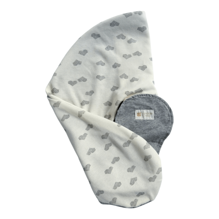 Multirelax® nursing and pregnancy cushion cover jersey hearts/grey - Candide