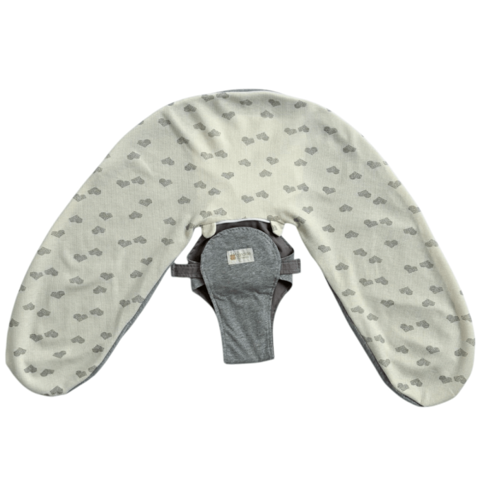 Multirelax® nursing and pregnancy cushion cover jersey hearts/grey - Candide