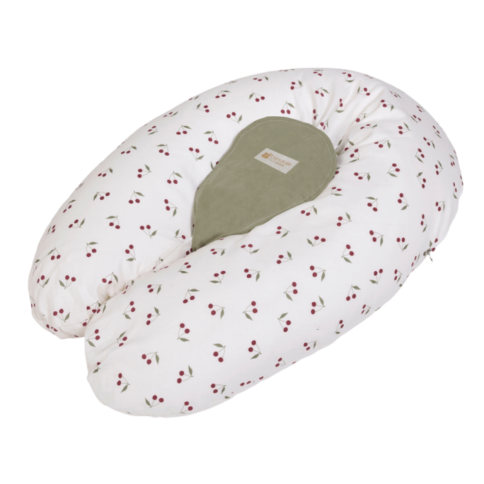 Coussin d'allaitement et de grossesse 3en1 Multirelax Cerises - Candide