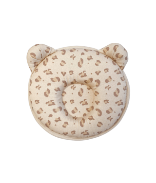 P'tit Panda leopard baby head cushion - Candide