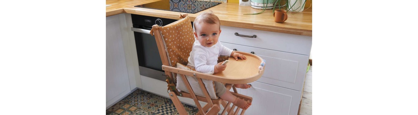 Coussin de chaise haute bébé avec sangles en PVC Fabriqué en